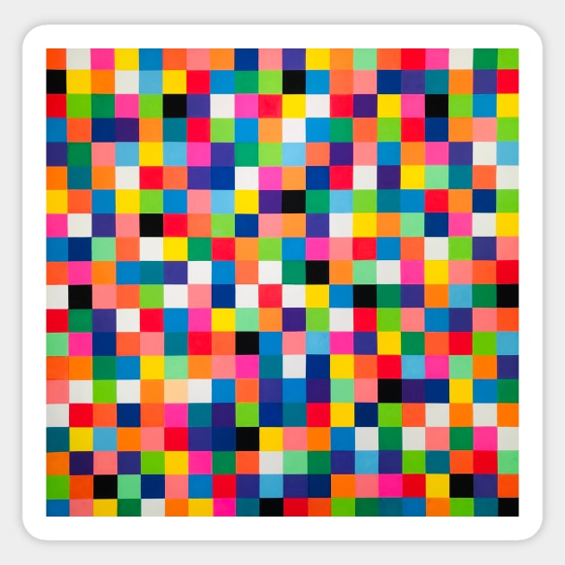 400 Colorful Squares Sticker by Ideacircus